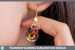 GorgeousSunflower Boho Teardrop Earrings design.