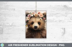 Boho Baby Brown Bear Air Freshener Sublimation Car Freshener Product Image 1