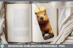 Boho Baby Capybara Bookmark Sublimation Printable Designs Product Image 1