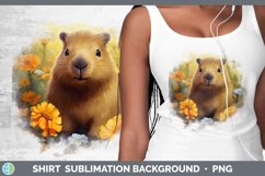 Boho Baby Capybara Shirt Sublimation Sublimation Background Product Image 1
