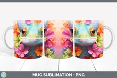 Boho Baby Chameleon Mug Wrap Sublimation Coffee Cup Designs Product Image 1