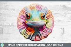Boho Baby Chameleon Wind Spinner Sublimation Spinner Designs Product Image 1