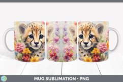 Boho Baby Cheetah Mug Wrap Sublimation Coffee Cup Designs Product Image 1