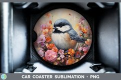 Boho Baby Chickadee Car Coaster Sublimation Coaster Designs Product Image 1