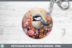 Boho Baby Chickadee Keychain Sublimation Keyring Designs Product Image 1
