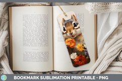 Boho Baby Chipmunk Bookmark Sublimation Printable Designs Product Image 1