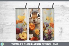 Boho Baby Chipmunk Tumbler Sublimation 20 oz Skinny Tumbler Product Image 1