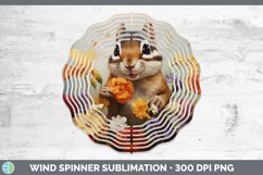 Boho Baby Chipmunk Wind Spinner Sublimation Spinner Designs Product Image 1