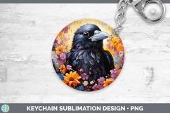 Boho Baby Crow Keychain Sublimation Keyring Designs Product Image 1