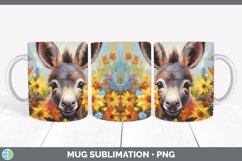 Boho Baby Donkey Mug Wrap Sublimation Coffee Cup Designs Product Image 1
