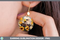 Boho Baby Eagle Round Earrings Sublimation Earrings Designs Product Image 1