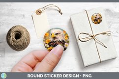 Boho Baby Eagle Stickers | Round Labels Designs Product Image 1