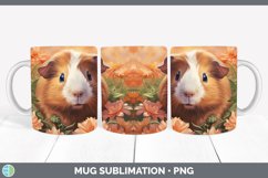 Boho Baby Guinea Pig Mug Wrap Sublimation Coffee Cup Designs Product Image 1