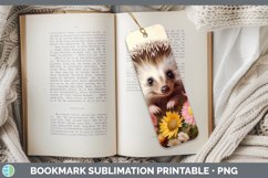 Boho Baby Hedgehog Bookmark Sublimation Printable Designs Product Image 1
