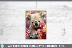 Boho Baby Koala Air Freshener Sublimation Car Freshener Desi Product Image 1
