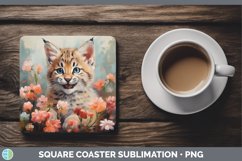 GorgeousBoho Baby Square Coaster design.