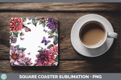 GorgeousAdd a Name Flowers Square Coaster design.