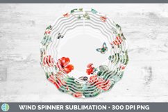 GorgeousAdd a Name Flowers Wind Spinner design.