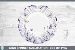 Add a Name Flowers Lavender Wind Spinner Sublimation Spinner Product Image 1
