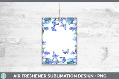 Add a Name Flowers Periwinkle Air Freshener Sublimation Car Product Image 1