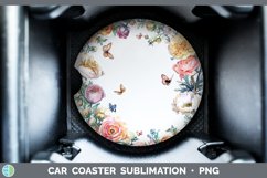 GorgeousAdd a Name Flowers Car Coaster design.