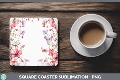 GorgeousAdd a Name Flowers Square Coaster design.
