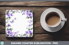 GorgeousAdd a Name Flowers Square Coaster design.