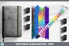Animal Rainbow Animal Print Brush Pen Wrap Sublimation Pen D Product Image 1