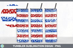 Animal Print Patriotic Tumbler | 4th of July Sublimation Product Image 2