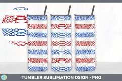 Animal Print Patriotic Tumbler | 4th of July Sublimation Product Image 6