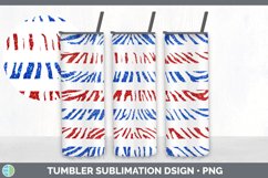 Animal Print Patriotic Tumbler | 4th of July Sublimation Product Image 7