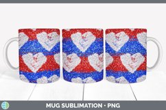 Flag Patriotic Mug Sublimation | 4th of July Coffee Cup Product Image 2