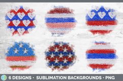 Flag Patriotic Background | 4th of July Grunge Sublimation Product Image 2