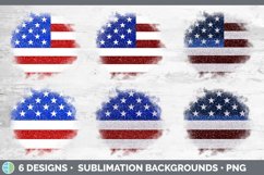 Flag Patriotic Background | 4th of July Grunge Sublimation Product Image 2