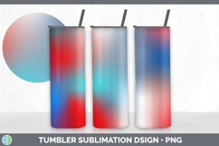 Ombre Patriotic Tumbler | 4th of July Sublimation Bundle Product Image 7