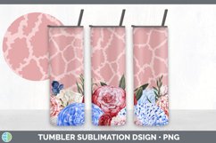 Patriotic Flowers Tumbler | 4th of July Sublimation Bundle Product Image 3
