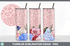 Patriotic Flowers Tumbler | 4th of July Sublimation Bundle Product Image 5