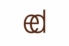 ED logo design vector template Product Image 1