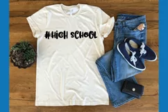 #High School SVG Cut File - Back to School DXF EPS PNG JPG Product Image 2