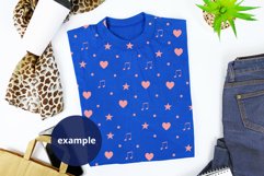 Royal Blue Folded T-shirt Mockup, Full wrap t-shirt mock up Product Image 2