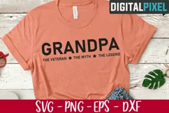 Grandpa, The Man, The Myth, The Legend SVG PNG EPS Product Image 2