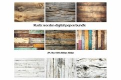 Rustic wooden planks texture bundle Product Image 1