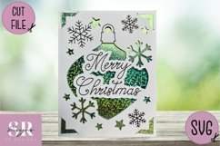Christmas insert card design| Paper cutting | Cricut Joy svg Product Image 4