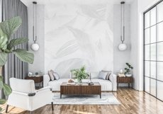 Wall mockup - Wallpaper mockup - Living room Product Image 7
