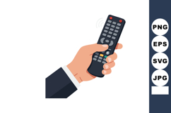 Hand Holding Remote Control Device for Electronics and TV Op Product Image 1