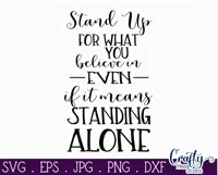 Stand Up For What You Believe Inspirational Farmhouse Svg Product Image 2