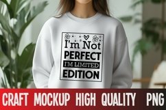 Christmas White tshirt mock up, clothing mock up Product Image 1