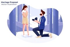 Marriage Proposal - Vector Illustration Product Image 1