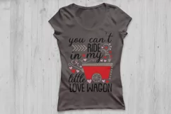 you can't ride in my little love wagon svg, valentines day. Product Image 2