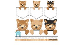 Yorkshire Terriers Pocket Sublimation Designs Product Image 2